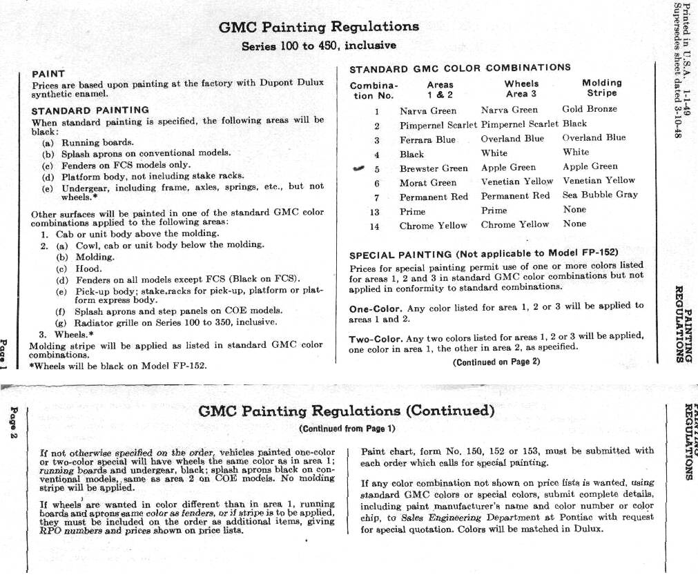 Paint code number for 1958 gmc truck #4
