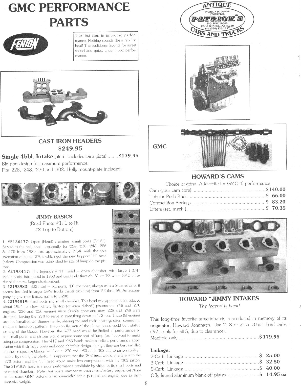 OldGMCtrucks 228 248 270 302 GMC Engine Tune Up Information And 